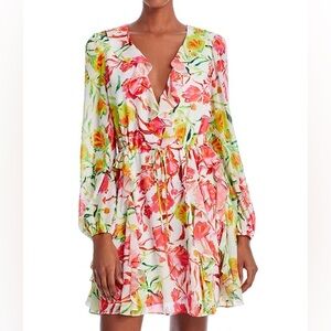 Milly Nora neon floral Dress